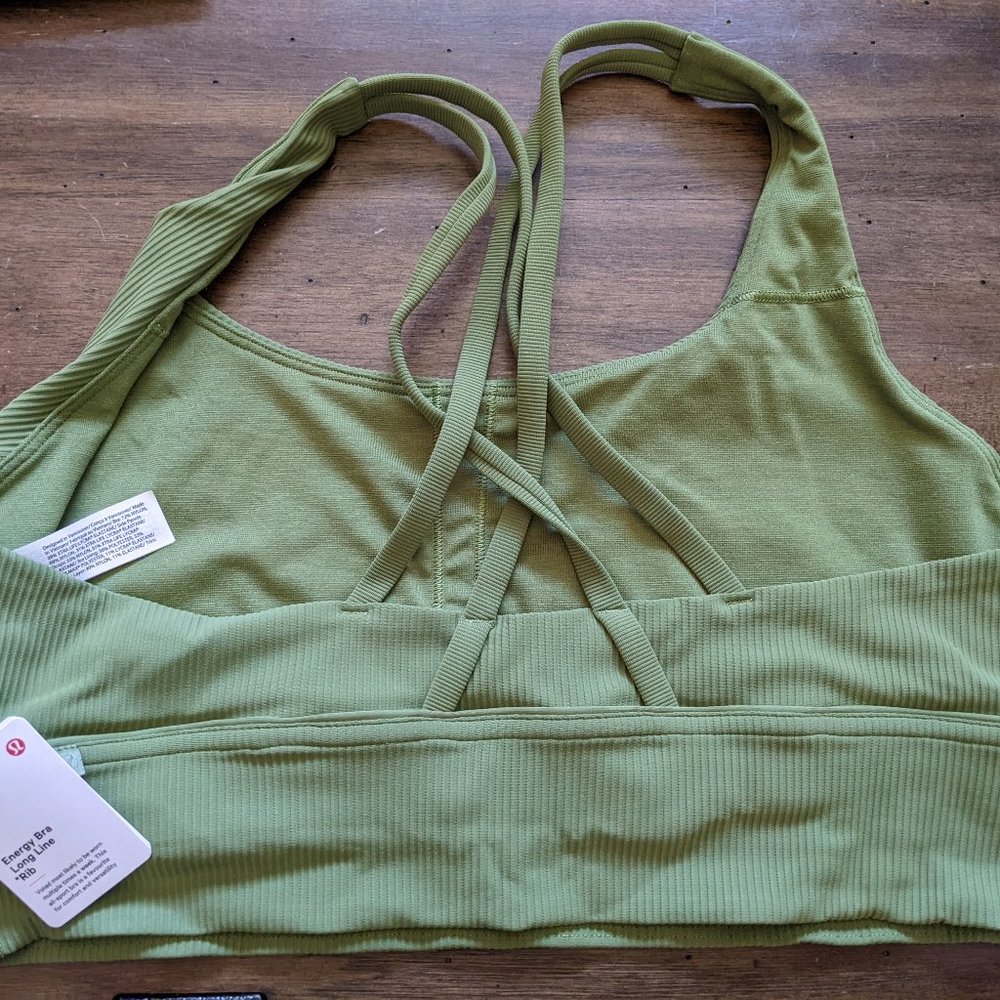 lululemon Energy Longline Bra Ribbed Luxtreme